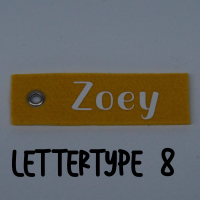 Sleutelhanger VILT met naam (tweezijdig bedrukt)